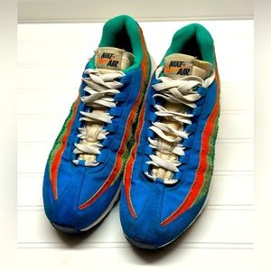 Nike Air Blue and Green Sneakers